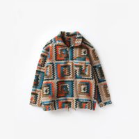 Engineered Garments Zip Mock Neck - Poly Wool Crochet Knit #Multi Color [NQ104]