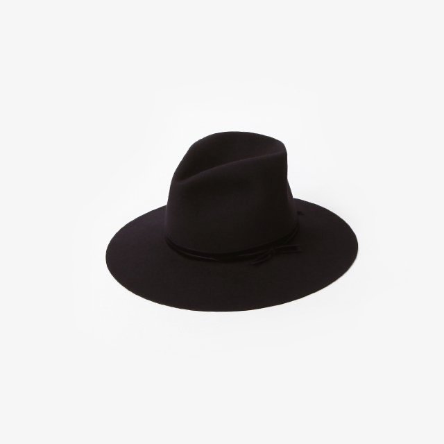 nobled hat./velvet ribbon. #black [sa.0014AW23]