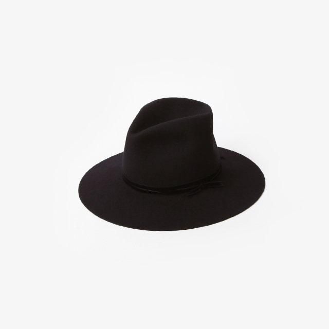 TAKAHIROMIYASHITATheSoloist. nobled hat./velvet ribbon. #black [sa