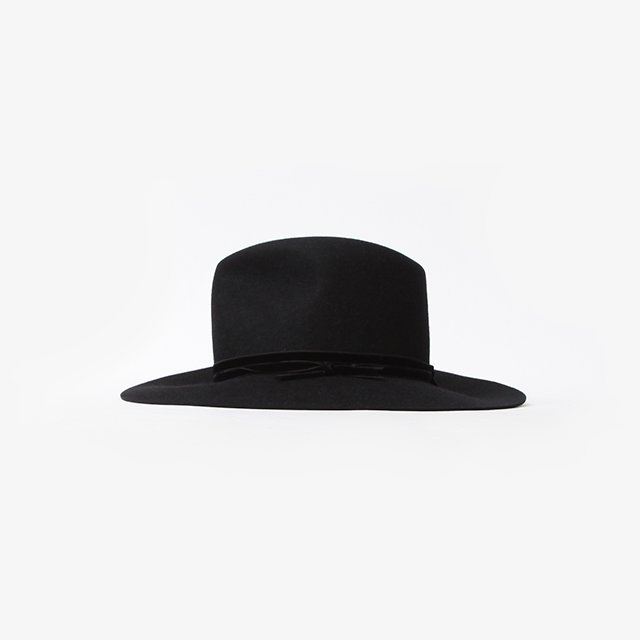 nobled hat./velvet ribbon. #black [sa.0014AW23]