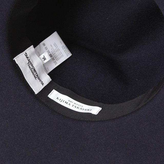 nobled hat./velvet ribbon. #midnight [sa.0014AW23]