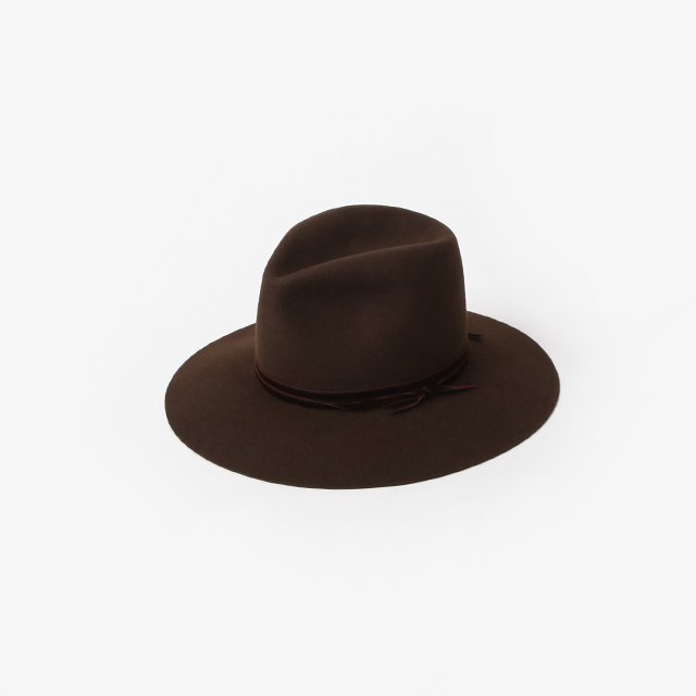 nobled hat./velvet ribbon. #brown [sa.0014AW23]