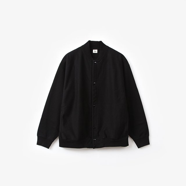 blurhms ROOTSTOCK Soft&Hard Sweat Snap Cardigan #Black