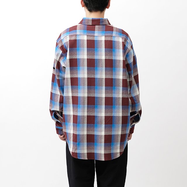 50's Print flannel shirts s-2026アメリカ