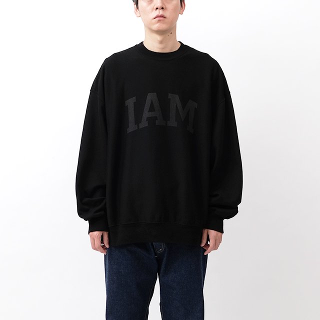 【 別注 】blurhms ROOTSTOCK『IAM-MI』PRINT Sweat Crew-neck P/O Big #Black  [bROOTS23F26P-SG]｜Silver and Gold Online Store