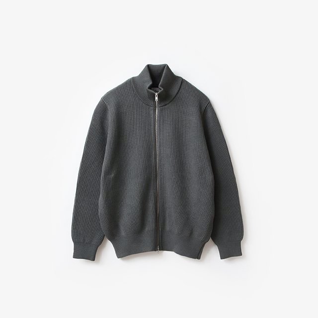 EX FINE WOOL RIB KNIT B/L #GREY [95-234-015]