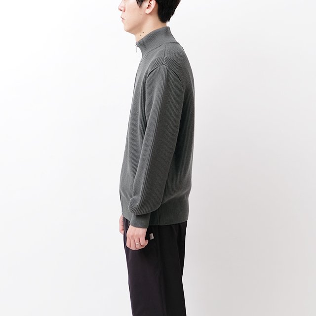 EX FINE WOOL RIB KNIT B/L #GREY [95-234-015]