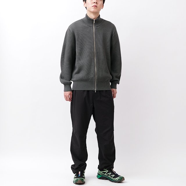 EX FINE WOOL RIB KNIT B/L #GREY [95-234-015]