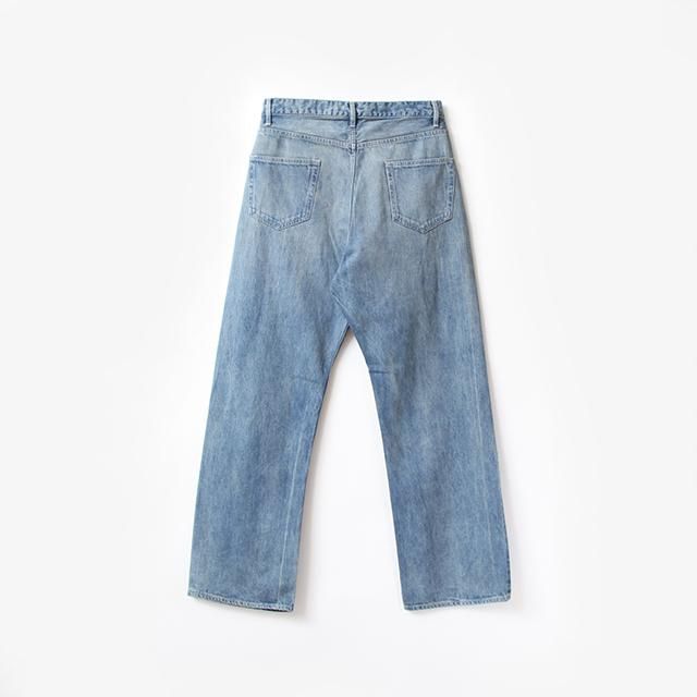 オーラリー新品 SELVEDGE FADED LIGHT DENIM PANTS 5