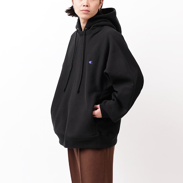 N.HOOLYWOOD×CHAMPION “NEW WEAVE” HOODED SWEATSHIRT #0100 BLACK [C8