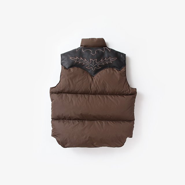 RMFC Down Vest W/EMB’D #DBROWN [Rafu022]