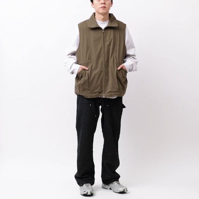 ADJUST WINTER VEST #DK MOCHA [FU-407]