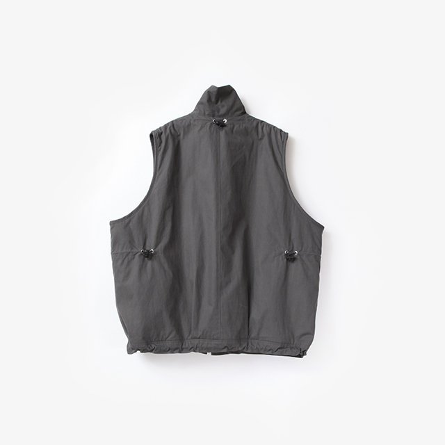 ADJUST WINTER VEST #OFF BLACK [FU-407]