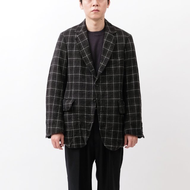 ensou. 2B Doni's Blazer #Black Check [E09J001]｜Silver and