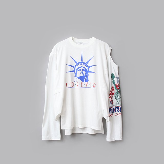 OLD PARK EXTENTION L/S TEE #ASSORT size:FREE type:B [OP-465