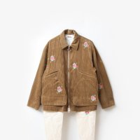  Midorikawa Hunting Corduroy Blouson #CAMEL Embroidery [MID23AW-BL05]