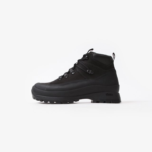 nonnative HIKER LACE UP BOOTS COW LEATHER by DIEMME #BLACK [NN ...