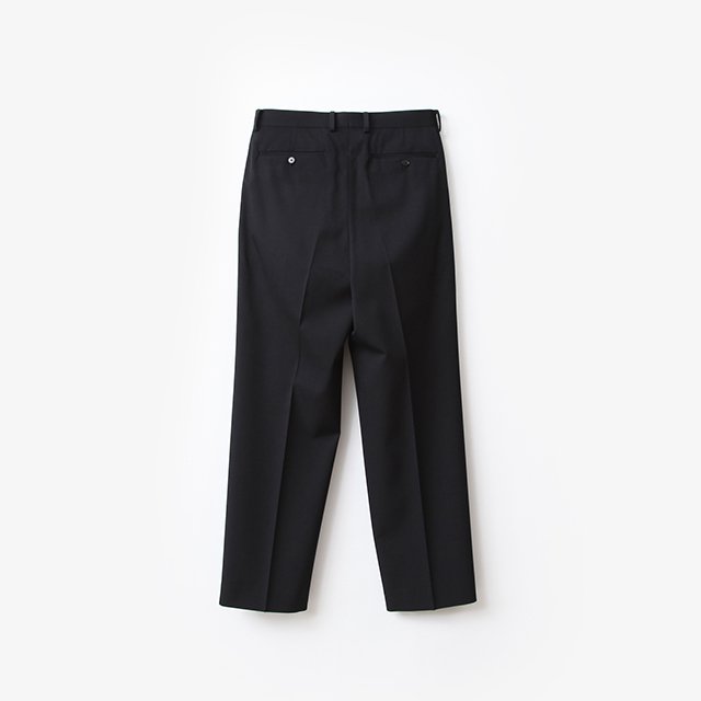 LIGHT WOOL MAX GABARDINE TWO-TUCK SLACKS #TOP