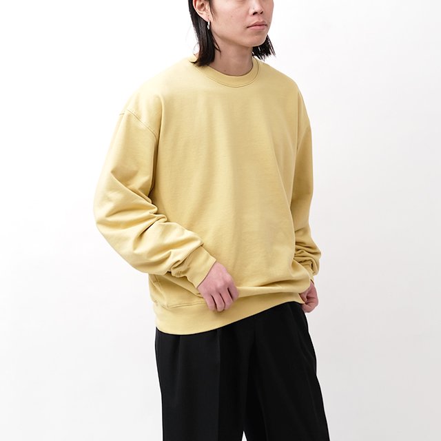 SUPER HIGH GAUZE SWEAT P/O #DUSTY YELLOW [A24SP01HU]