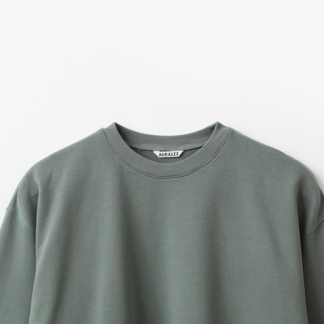 SUPER HIGH GAUZE SWEAT P/O #DUSTY GREEN [A24SP01HU]