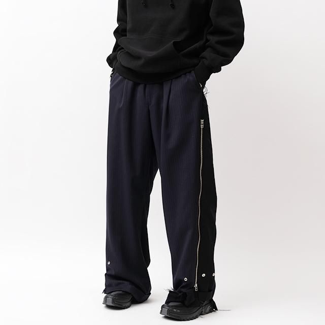 ZIP BAGGY PANTS #SLACKS size:L type:A [OP-429]