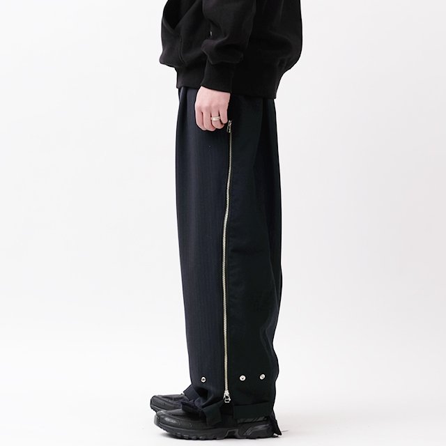 ZIP BAGGY PANTS #SLACKS size:L type:A [OP-429]