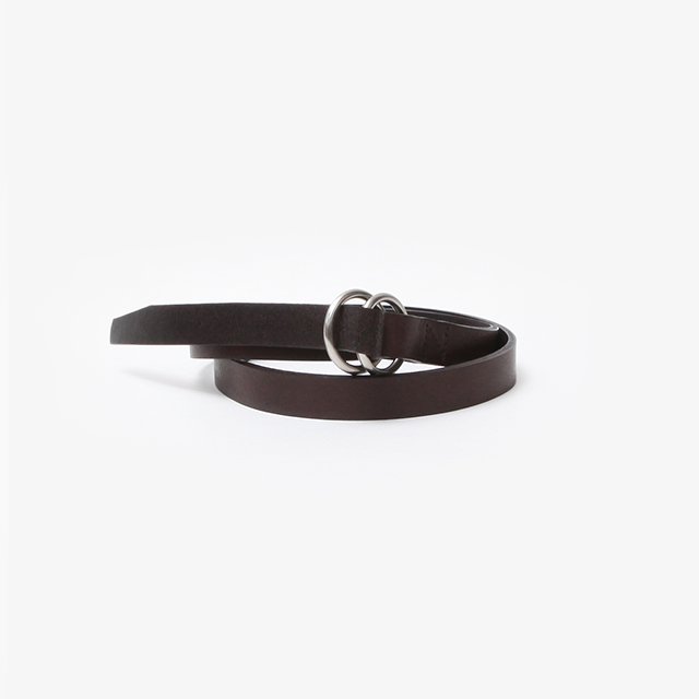 DWELLER RING BELT COW LEATHER #BROWN [NN-BL4402]