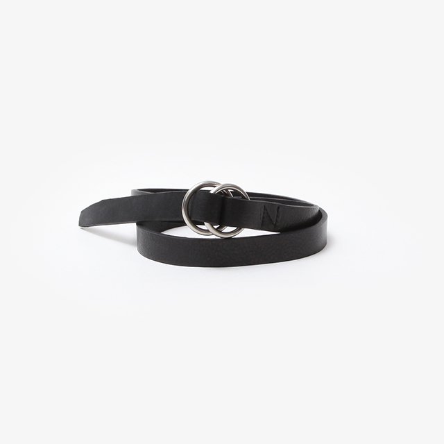 DWELLER RING BELT COW LEATHER #BLACK [NN-BL4402]