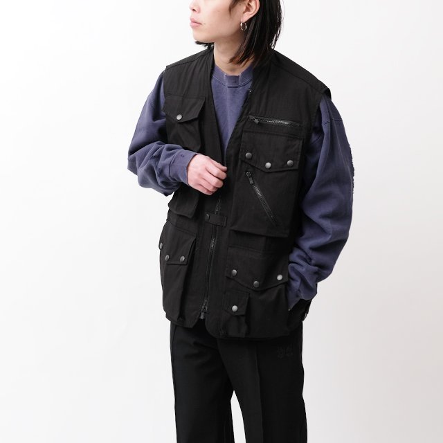 Field Vest - C/N Oxford Cloth #Black [OT091]