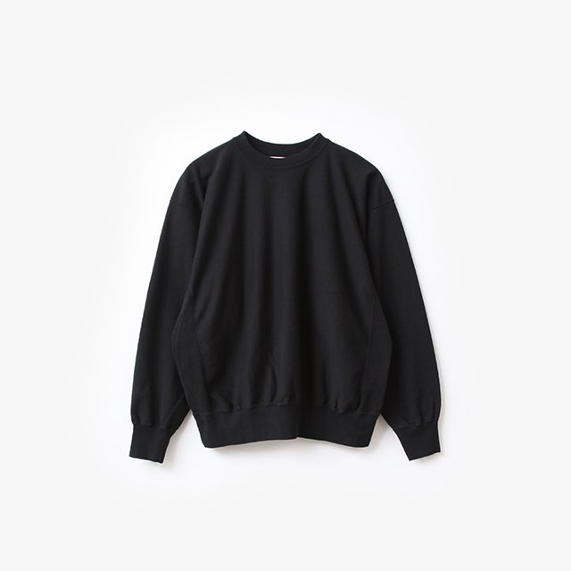 blurhms Light Sweat Crew-neck P/O #Black [BHS24S026]｜Silver and ...