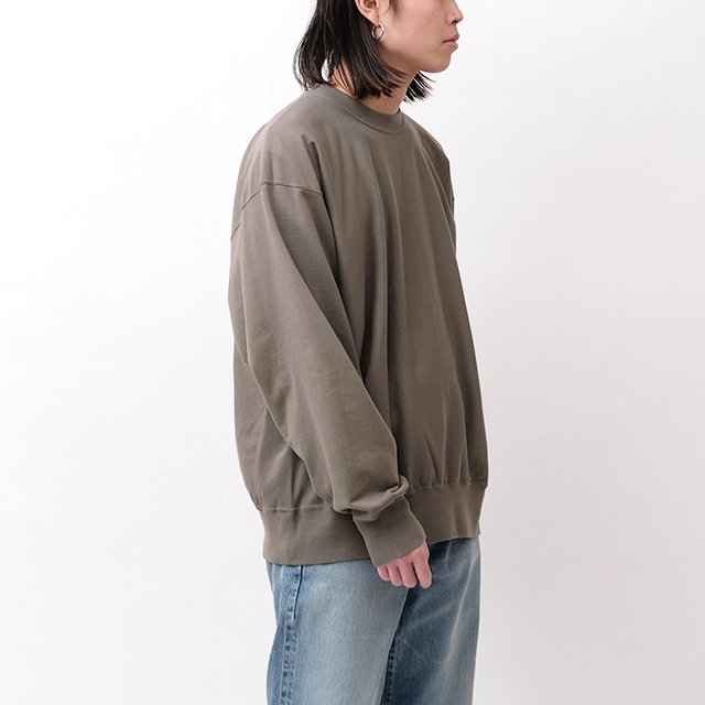 Light Sweat Crew-neck P/O #SlateGrey [BHS24S026]