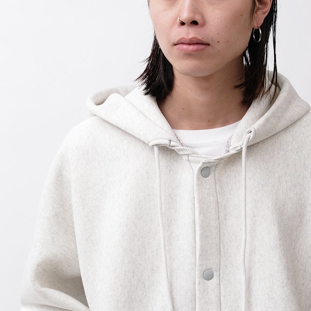 SNAP HOODIE SWEATSHIRT #9048 OATMEAL [C8-Z108]