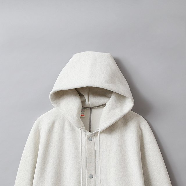 SNAP HOODIE SWEATSHIRT #9048 OATMEAL [C8-Z108]