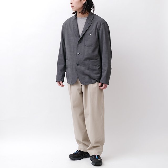 WORKER 5B JACKET P/W/Pu TROPICAL CLOTH #CHARCOAL [NN-J4410]