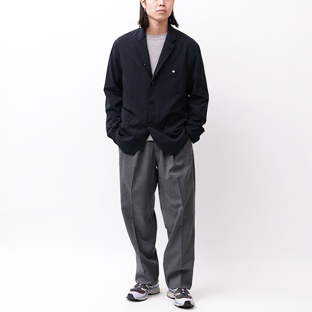 WORKER 5B JACKET P/W/Pu TROPICAL CLOTH #NAVY [NN-J4410]