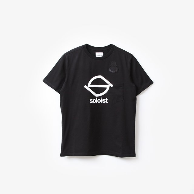 S logo and bone emblem. (s/s pocket tee) #black [sc.0012SS24]