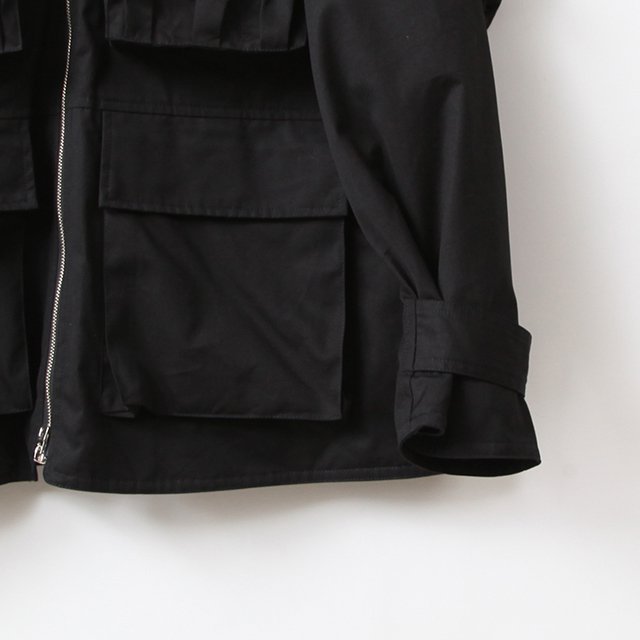 back gusset sleeve photographer jacket.(clash) #black [sj.0007aSS24]