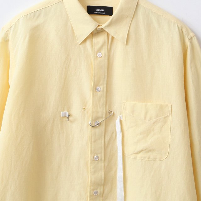 Ribbon Shirt #Yellow [E10S003]