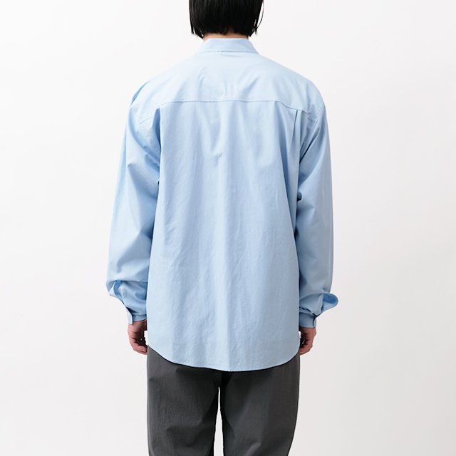 WASHED FINX TWILL BIG SHIRT #SAX BLUE [A24SS02TN]