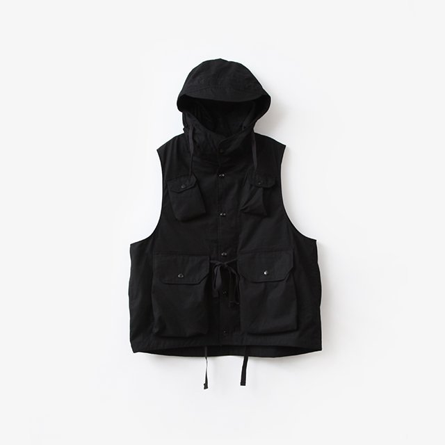 Field Vest - Cotton Duracloth Poplin #Black [OR137]