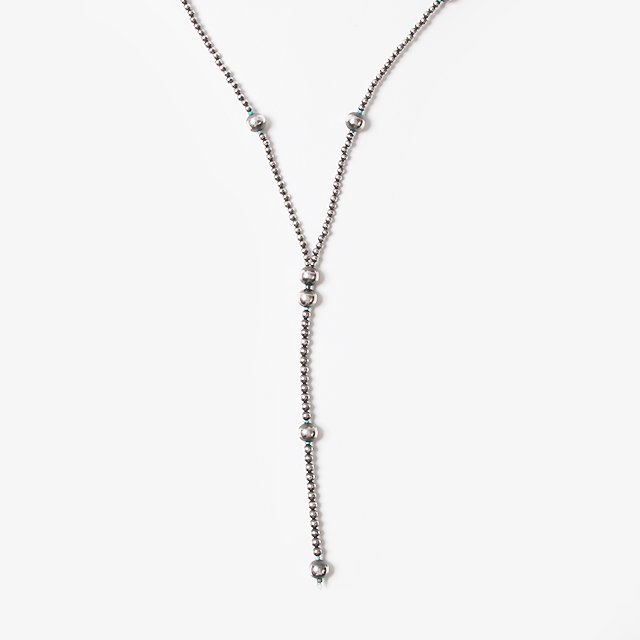 Navajo Pearl Rosary Necklace 55cm #Silver