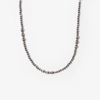 ERICKA NICOLAS BEGAY Navajo Pearl NecklaceNPN-0455cm #Silver-4mm Beads