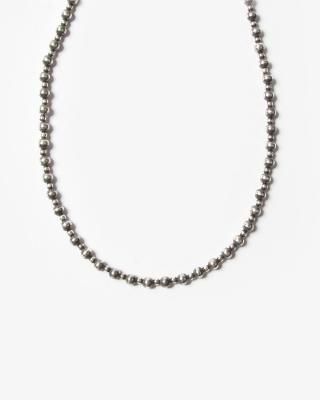 ERICKA NICOLAS BEGAY Navajo Pearl Necklace 55cm #Silver-3x5mm Beads