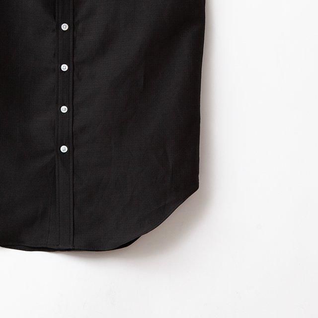 ensou. 【別注】 Tank Top - Silk Linen #Black｜Silver and