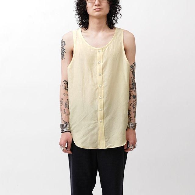 ensou. 別注 Tamk Top - Silk Linen - ensou. 【別注】 Tank Top - Silk Linen #Black｜Silver and