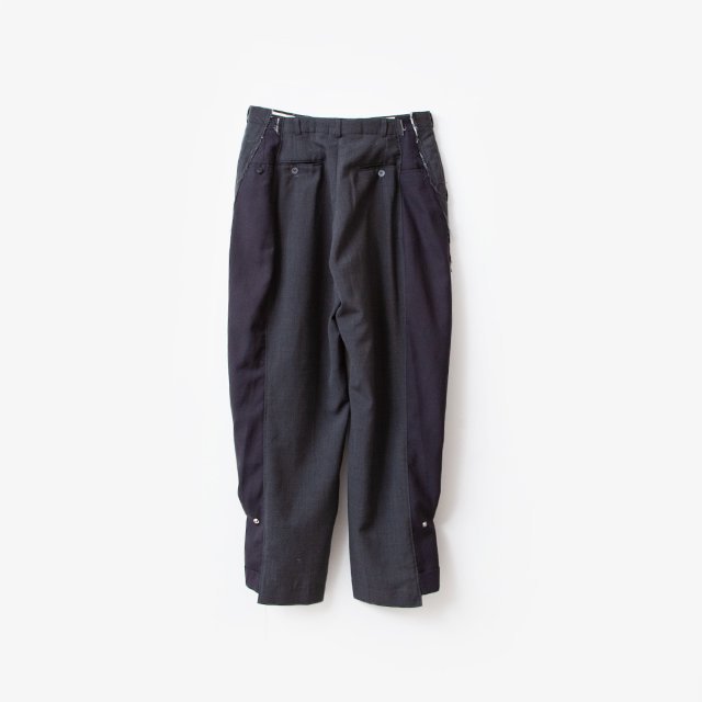 ZIP BAGGY PANTS #SLACKS Size:M [OP-469]