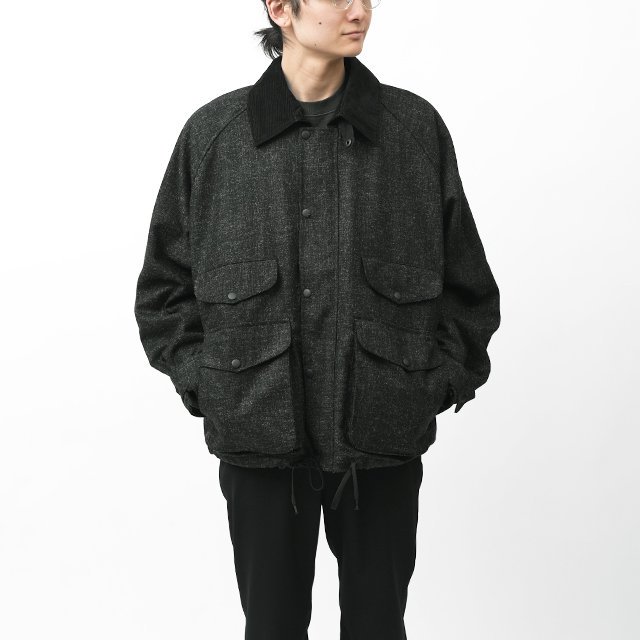 Classic Field Jacket-Short #Charcoal Tweed [001-R-EQ]