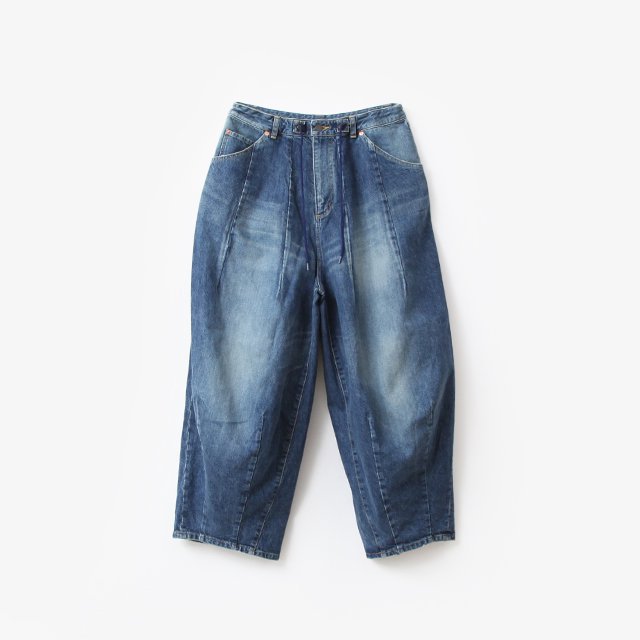 中古】<br>Needles <br>ASSORTEDPATCHESSTRAIGHTJEAN-13oz C 有り難 L DENIM パッチワークデニム  kp139 ワッペン付き