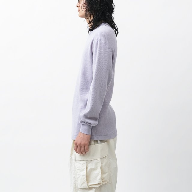 WOOL COTTON THERMAL P/O #LIGHT PURPLE [A24AP01HK]