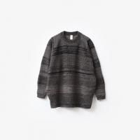 O project CREW NECK - Sartuul Sheep Yarn #Natural/Black [O18KN1]